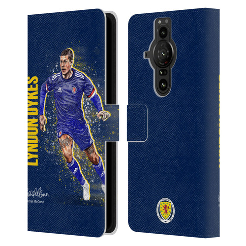 Scotland National Football Team Players Lyndon Dykes Leather Book Wallet Case Cover For Sony Xperia Pro-I