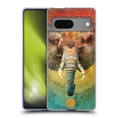 Jena DellaGrottaglia Animals Elephant Soft Gel Case for Google Pixel 7