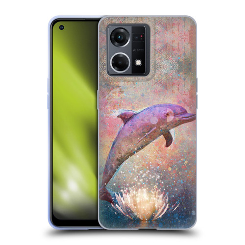 Jena DellaGrottaglia Animals Dolphin Soft Gel Case for OPPO Reno8 4G