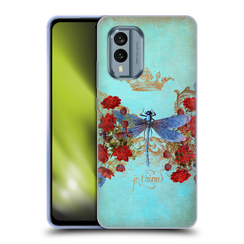 Jena DellaGrottaglia Insects Dragonfly Garden Soft Gel Case for Nokia X30