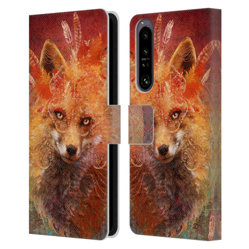 Jena DellaGrottaglia Animals Fox Leather Book Wallet Case Cover For Sony Xperia 1 IV