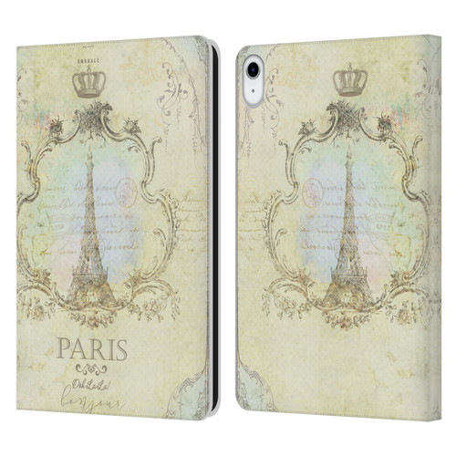 Jena DellaGrottaglia Assorted Paris My Embrace Leather Book Wallet Case Cover For Apple iPad 10.9 (2022)