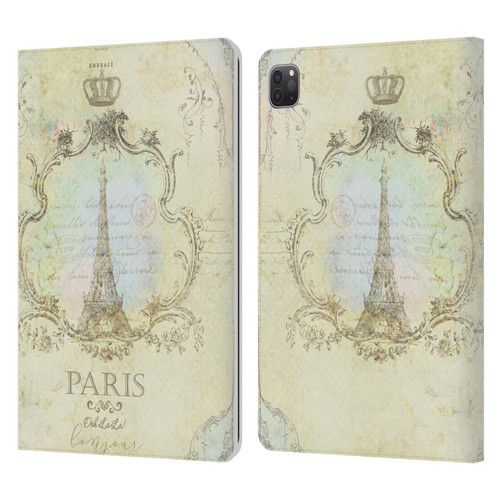 Jena DellaGrottaglia Assorted Paris My Embrace Leather Book Wallet Case Cover For Apple iPad Pro 11 2020 / 2021 / 2022