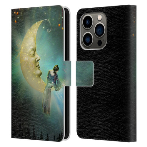 Jena DellaGrottaglia Assorted Star Leather Book Wallet Case Cover For Apple iPhone 14 Pro