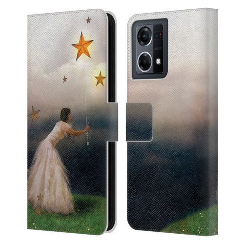 Jena DellaGrottaglia Assorted Star Catcher Leather Book Wallet Case Cover For OPPO Reno8 4G