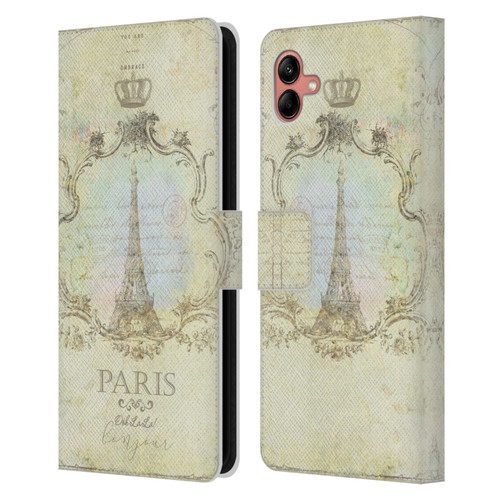 Jena DellaGrottaglia Assorted Paris My Embrace Leather Book Wallet Case Cover For Samsung Galaxy A04 (2022)