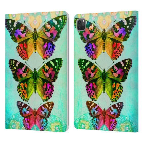 Jena DellaGrottaglia Insects Butterflies 2 Leather Book Wallet Case Cover For Apple iPad Pro 11 2020 / 2021 / 2022