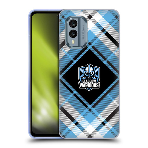 Glasgow Warriors Logo 2 Diagonal Tartan Soft Gel Case for Nokia X30
