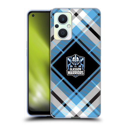 Glasgow Warriors Logo 2 Diagonal Tartan Soft Gel Case for OPPO Reno8 Lite