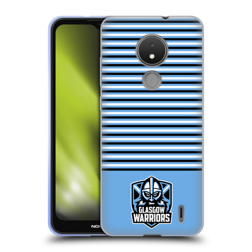 Glasgow Warriors Logo Stripes Blue 2 Soft Gel Case for Nokia C21