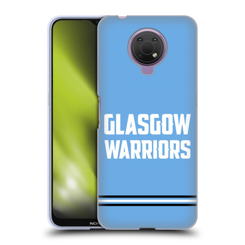 Glasgow Warriors Logo Text Type Blue Soft Gel Case for Nokia G10