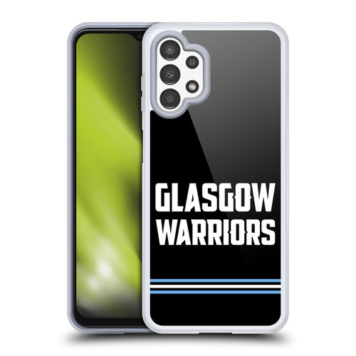 Glasgow Warriors Logo Text Type Black Soft Gel Case for Samsung Galaxy A13 (2022)