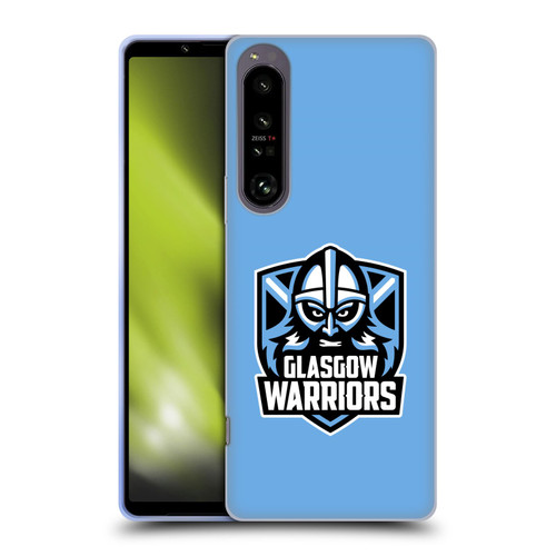 Glasgow Warriors Logo Plain Blue Soft Gel Case for Sony Xperia 1 IV