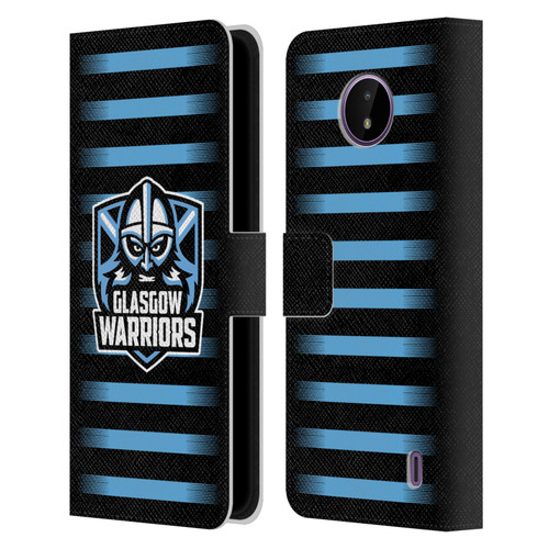 Glasgow Warriors Logo 2 Stripes Leather Book Wallet Case Cover For Nokia C10 / C20