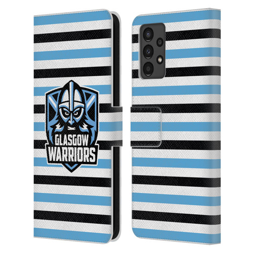 Glasgow Warriors Logo 2 Stripes 2 Leather Book Wallet Case Cover For Samsung Galaxy A13 (2022)