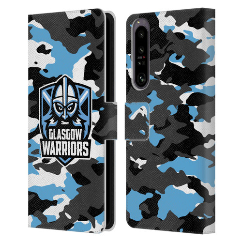 Glasgow Warriors Logo 2 Camouflage Leather Book Wallet Case Cover For Sony Xperia 1 IV