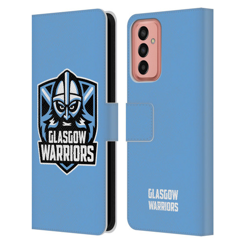 Glasgow Warriors Logo Plain Blue Leather Book Wallet Case Cover For Samsung Galaxy M13 (2022)