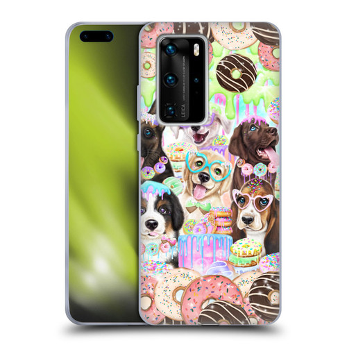 Sheena Pike Animals Puppy Dogs And Donuts Soft Gel Case for Huawei P40 Pro / P40 Pro Plus 5G