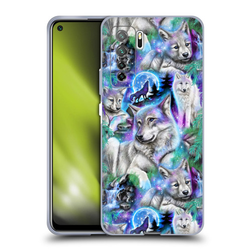 Sheena Pike Animals Daydream Galaxy Wolves Soft Gel Case for Huawei Nova 7 SE/P40 Lite 5G