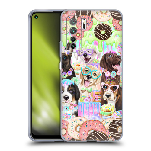 Sheena Pike Animals Puppy Dogs And Donuts Soft Gel Case for Huawei Nova 7 SE/P40 Lite 5G