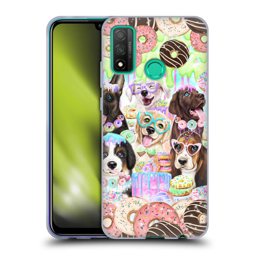 Sheena Pike Animals Puppy Dogs And Donuts Soft Gel Case for Huawei P Smart (2020)