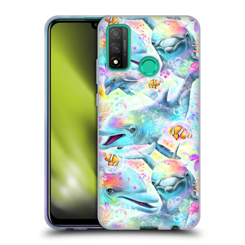 Sheena Pike Animals Rainbow Dolphins & Fish Soft Gel Case for Huawei P Smart (2020)