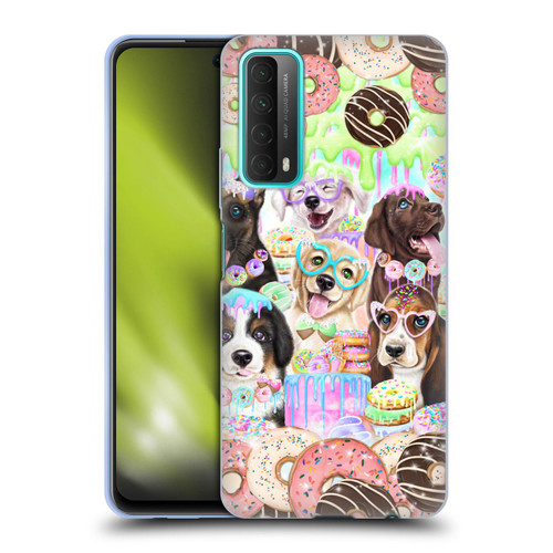 Sheena Pike Animals Puppy Dogs And Donuts Soft Gel Case for Huawei P Smart (2021)