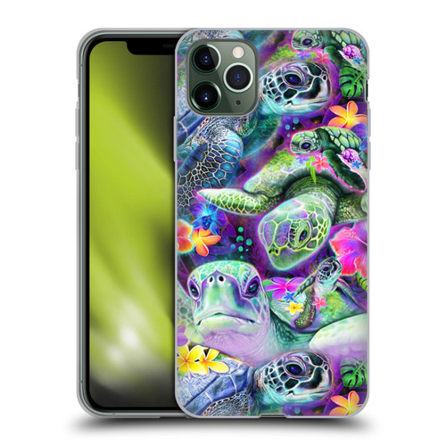 Sheena Pike Animals Daydream Sea Turtles & Flowers Soft Gel Case for Apple iPhone 11 Pro Max