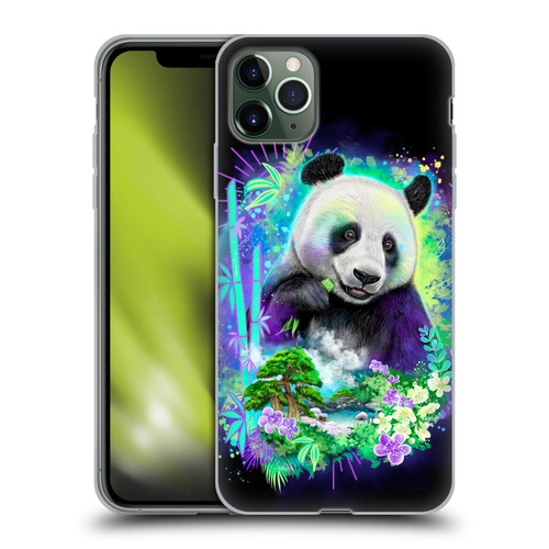 Sheena Pike Animals Rainbow Bamboo Panda Spirit Soft Gel Case for Apple iPhone 11 Pro Max