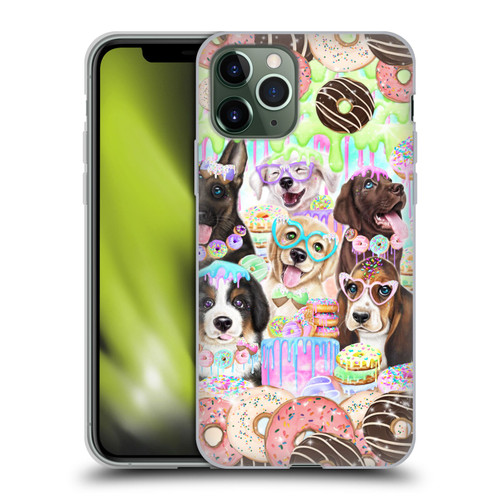 Sheena Pike Animals Puppy Dogs And Donuts Soft Gel Case for Apple iPhone 11 Pro