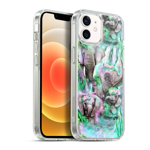 Sheena Pike Animals Daydream Elephants Lagoon Soft Gel Case for Apple iPhone 12 / iPhone 12 Pro & MagSafe