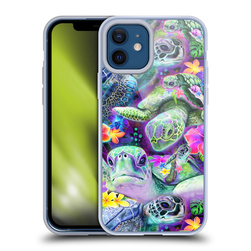 Sheena Pike Animals Daydream Sea Turtles & Flowers Soft Gel Case for Apple iPhone 12 / iPhone 12 Pro
