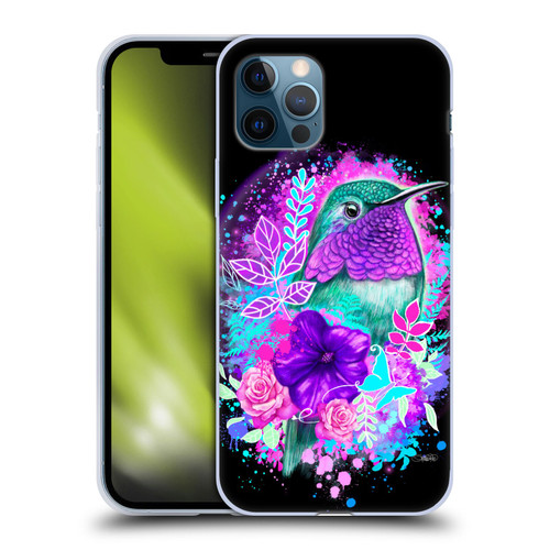 Sheena Pike Animals Purple Hummingbird Spirit Soft Gel Case for Apple iPhone 12 / iPhone 12 Pro
