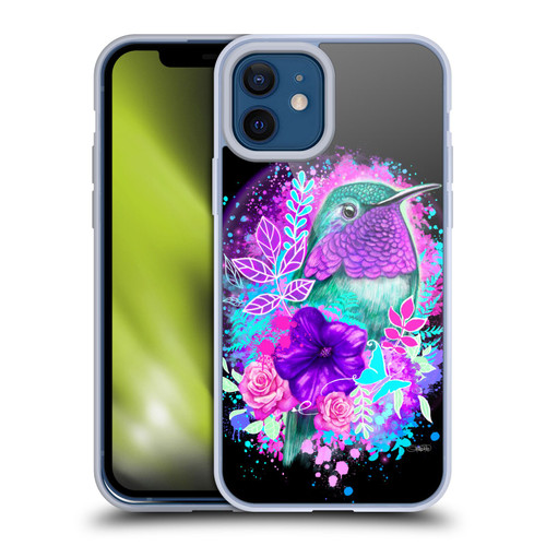 Sheena Pike Animals Purple Hummingbird Spirit Soft Gel Case for Apple iPhone 12 / iPhone 12 Pro