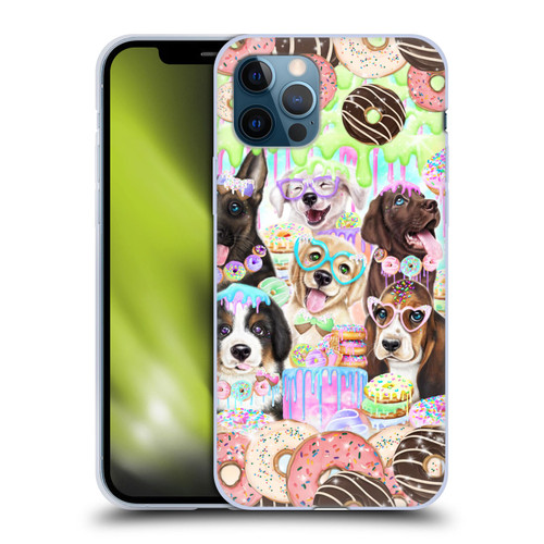 Sheena Pike Animals Puppy Dogs And Donuts Soft Gel Case for Apple iPhone 12 / iPhone 12 Pro