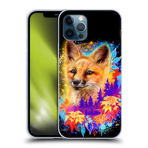 Sheena Pike Animals Red Fox Spirit & Autumn Leaves Soft Gel Case for Apple iPhone 12 / iPhone 12 Pro