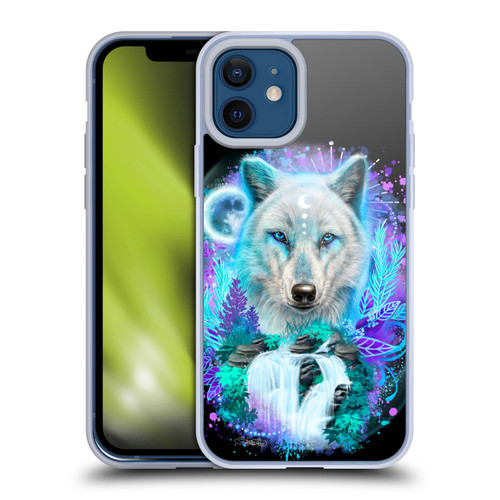 Sheena Pike Animals Winter Wolf Spirit & Waterfall Soft Gel Case for Apple iPhone 12 / iPhone 12 Pro