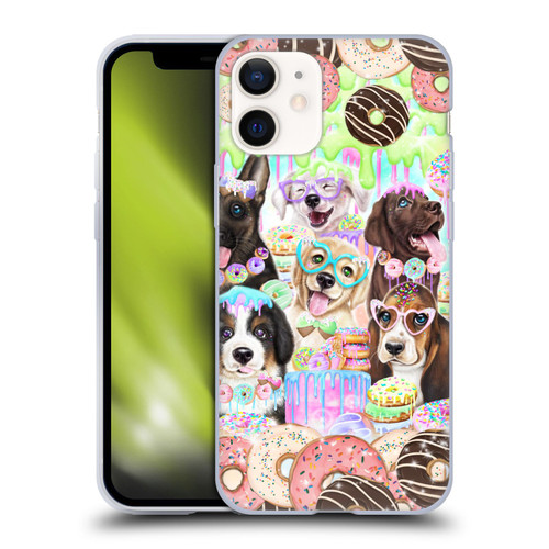 Sheena Pike Animals Puppy Dogs And Donuts Soft Gel Case for Apple iPhone 12 Mini