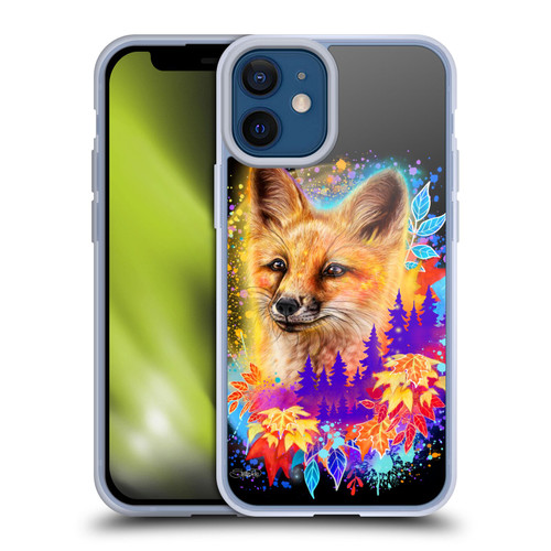 Sheena Pike Animals Red Fox Spirit & Autumn Leaves Soft Gel Case for Apple iPhone 12 Mini