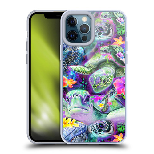 Sheena Pike Animals Daydream Sea Turtles & Flowers Soft Gel Case for Apple iPhone 12 Pro Max