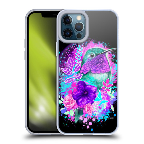 Sheena Pike Animals Purple Hummingbird Spirit Soft Gel Case for Apple iPhone 12 Pro Max