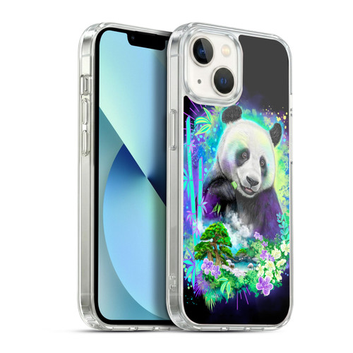 Sheena Pike Animals Rainbow Bamboo Panda Spirit Soft Gel Case for Apple iPhone 13