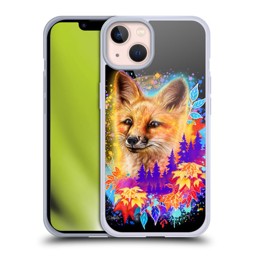 Sheena Pike Animals Red Fox Spirit & Autumn Leaves Soft Gel Case for Apple iPhone 13