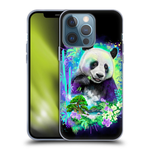 Sheena Pike Animals Rainbow Bamboo Panda Spirit Soft Gel Case for Apple iPhone 13 Pro