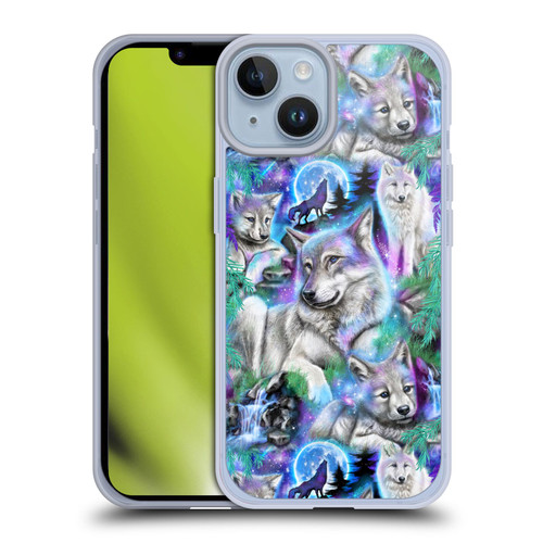 Sheena Pike Animals Daydream Galaxy Wolves Soft Gel Case for Apple iPhone 14