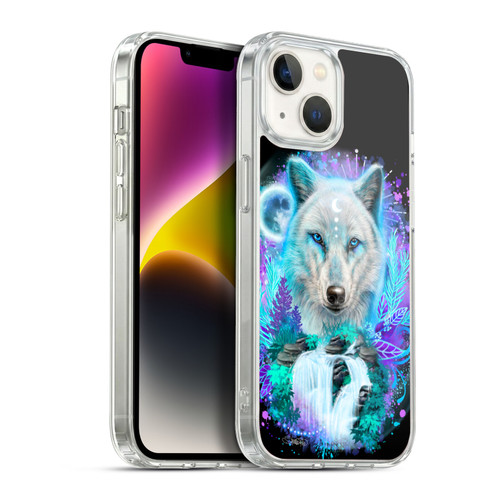 Sheena Pike Animals Winter Wolf Spirit & Waterfall Soft Gel Case for Apple iPhone 14