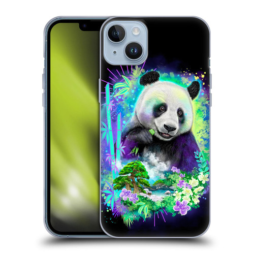 Sheena Pike Animals Rainbow Bamboo Panda Spirit Soft Gel Case for Apple iPhone 14 Plus
