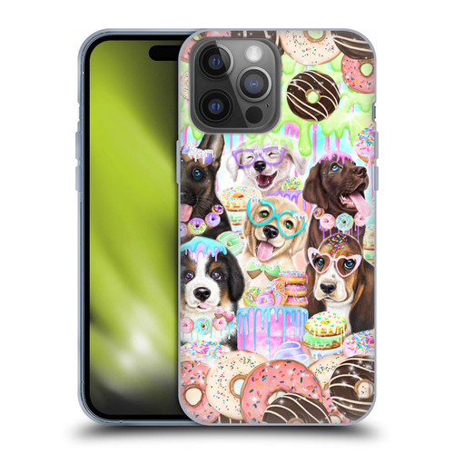 Sheena Pike Animals Puppy Dogs And Donuts Soft Gel Case for Apple iPhone 14 Pro Max