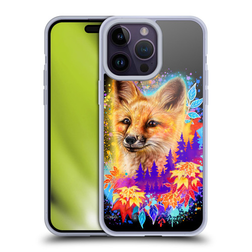 Sheena Pike Animals Red Fox Spirit & Autumn Leaves Soft Gel Case for Apple iPhone 14 Pro Max