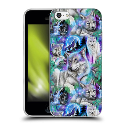 Sheena Pike Animals Daydream Galaxy Wolves Soft Gel Case for Apple iPhone 5c